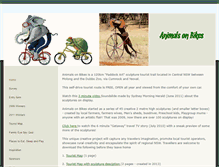 Tablet Screenshot of animalsonbikes.com.au